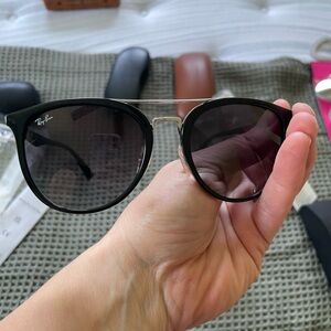 Ray-Ban Black and Silver Sunglasses